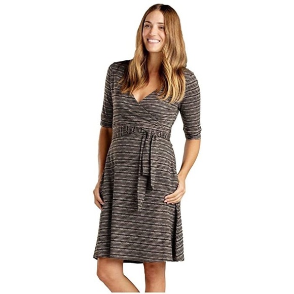 Toad & Co Cue Wrap Cafe Dress - Picture 1 of 14